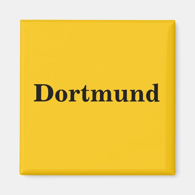 Dortmund Schild Gold - Gleb Magnet (Front)