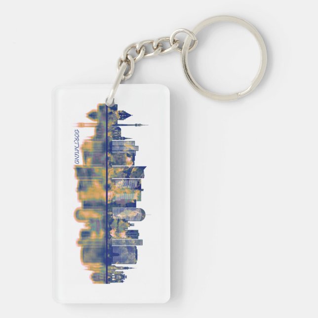 Dortmund Skyline Keychain (Back)