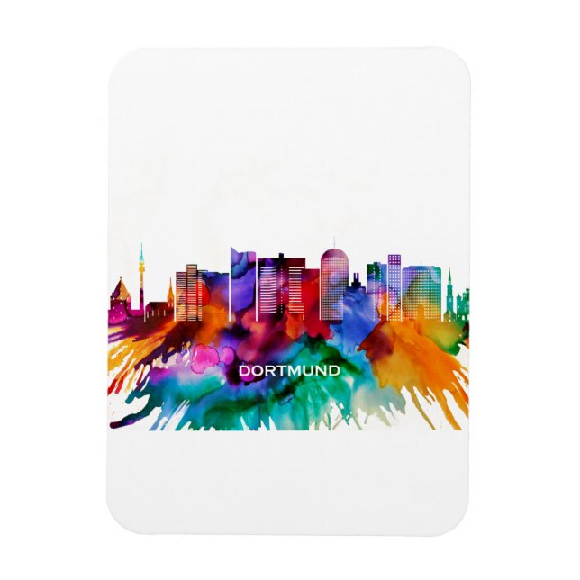 Dortmund Skyline Magnet (Vertical)