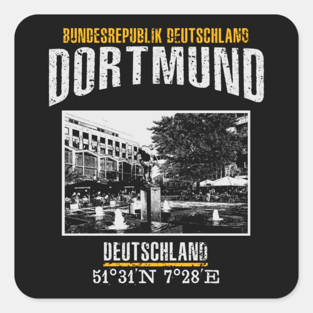 Dortmund Square Sticker (Front)