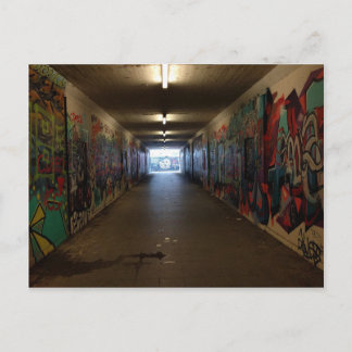 Dortmund U-Bahn Grafitti am Bahnhof Postcard