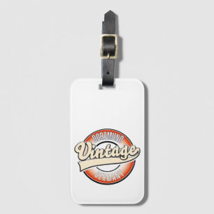 Dortmund vintage style logo, luggage tag