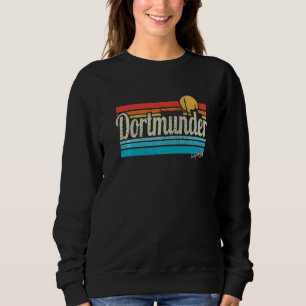 Dortmunder Lettering Retro Vintage Surfer Germany Sweatshirt
