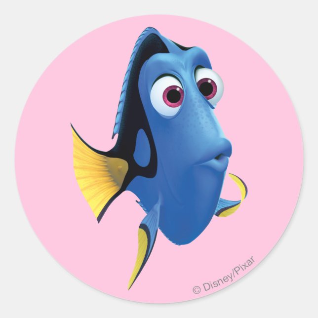 Dory 4 classic round sticker (Front)