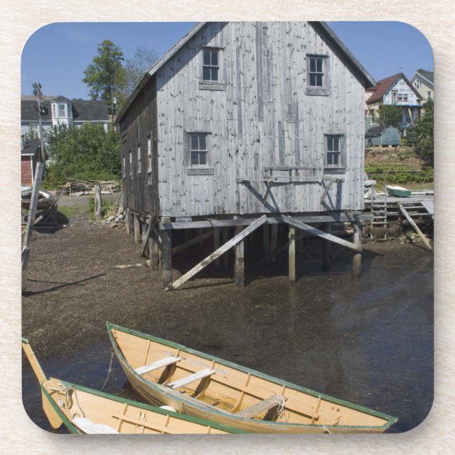 Dory builder,Lunenburg, Nova Scotia, Canada Coaster (Front)