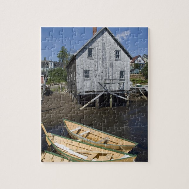Dory builder,Lunenburg, Nova Scotia, Canada Jigsaw Puzzle (Vertical)