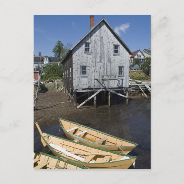 Dory builder,Lunenburg, Nova Scotia, Canada Postcard (Front)