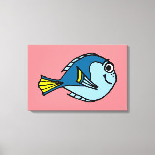 Dory Cartoon Canvas Print