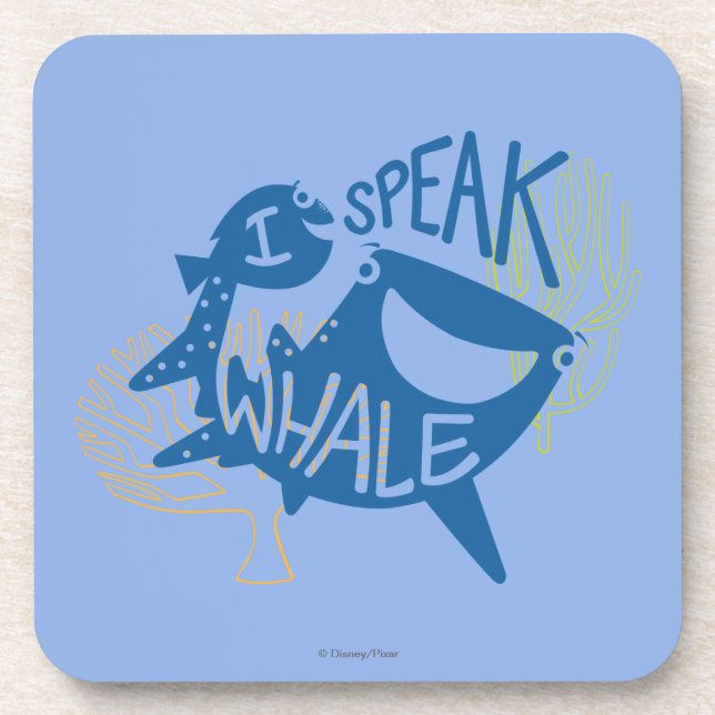 Dory & Destiny | I Speak Whale Coaster (Front)