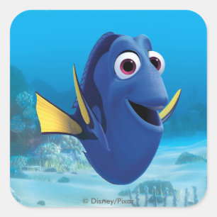 Dory   Finding Dory Square Sticker
