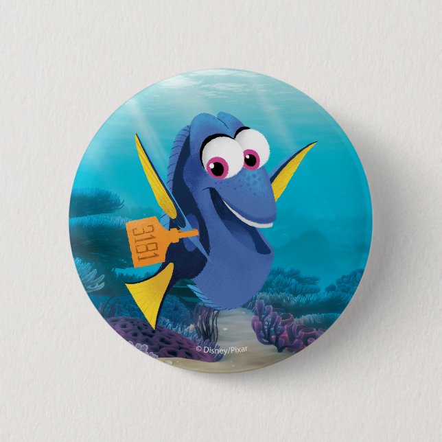 Dory | Finding Who 2 Inch Round Button (Front)