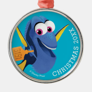 Dory   Finding Who Metal Ornament