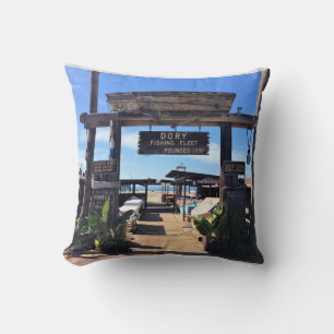 Dory Fishing Fleet, Newport Beach, California Throw Pillow