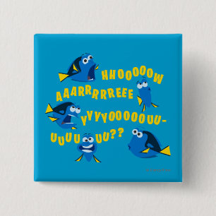 Dory   How Are You? 2 Inch Square Button