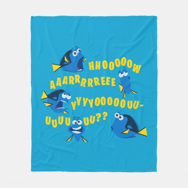 Dory | How Are You? Fleece Blanket (Front)