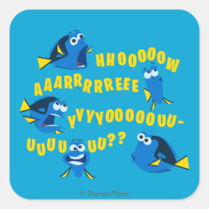 Dory   How Are You? Square Sticker