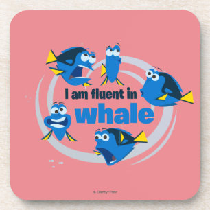 Dory I am Fluent in Whale Coaster