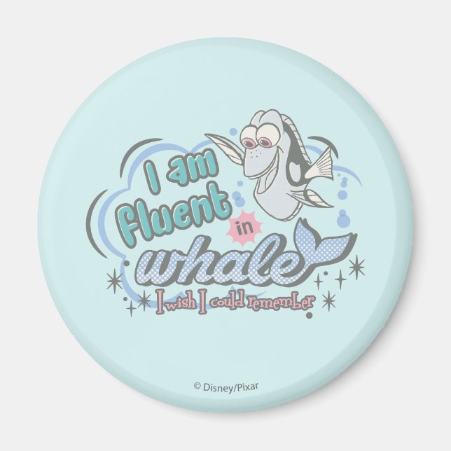 Dory | I am Fluent in Whale Comic Magnet (Front)