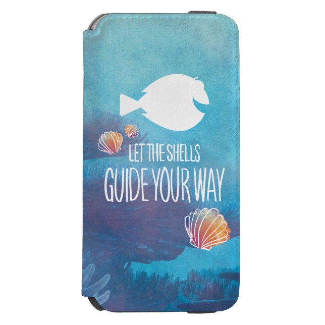 Dory | Let the Shells Guide Your Way Incipio iPhone Wallet Case (Folio Front)