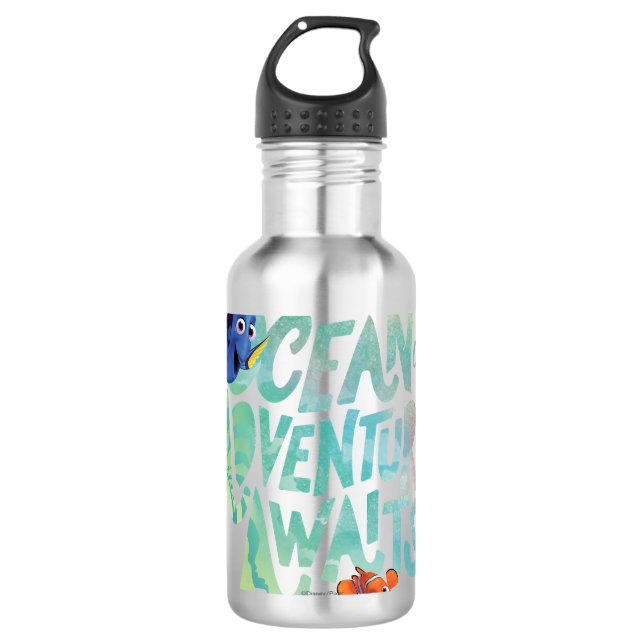 Dory & Nemo | An Ocean of Adventure Awaits 710 Ml Water Bottle (Front)