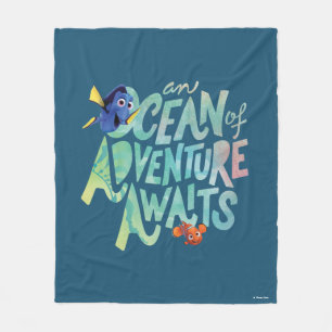 Dory & Nemo   An Ocean of Adventure Awaits Fleece Blanket