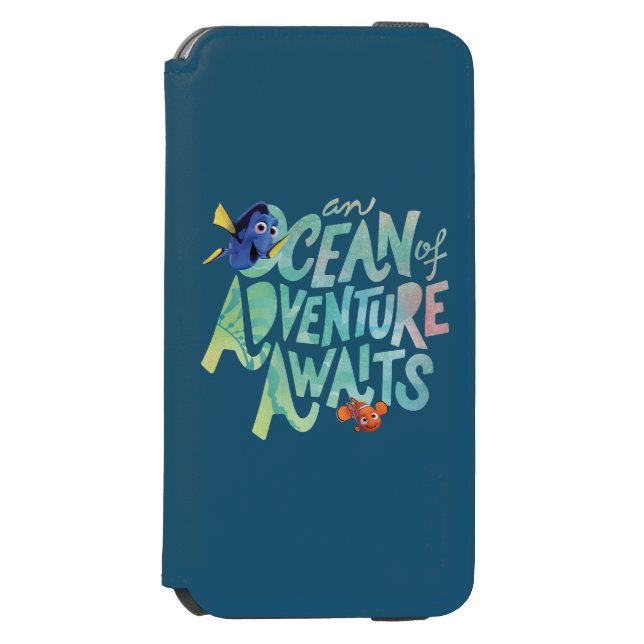 Dory & Nemo | An Ocean of Adventure Awaits Incipio iPhone Wallet Case (Folio Front)
