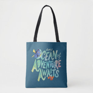Dory & Nemo   An Ocean of Adventure Awaits Tote Bag