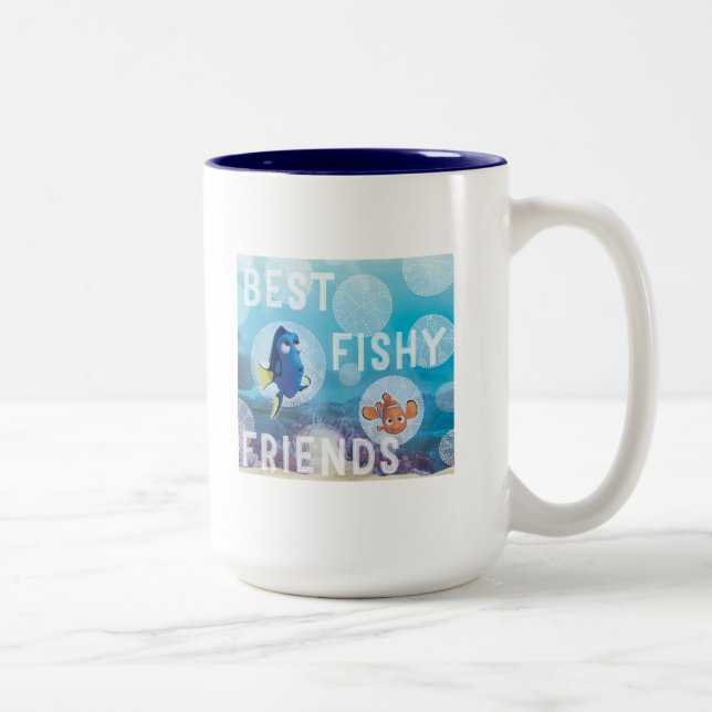 Dory & Nemo | Best Fishy Friends Two-Tone Coffee Mug (Right)