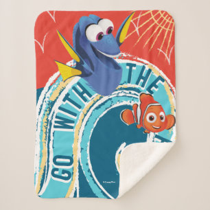 Dory & Nemo   Go with the Flow Sherpa Blanket