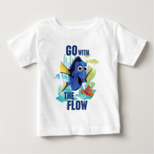 Dory & Nemo   Go with the Flow Watercolor Graphic Baby T-Shirt