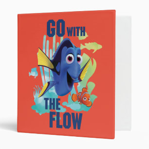 Dory & Nemo   Go with the Flow Watercolor Graphic Binder