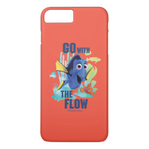 Dory & Nemo   Go with the Flow Watercolor Graphic iPhone 8 Plus/7 Plus Case