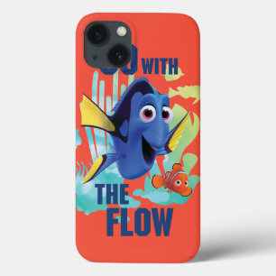 Dory & Nemo   Go with the Flow Watercolor Graphic iPhone 13 Case