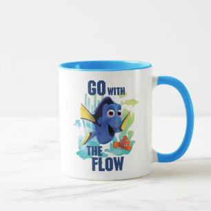 Dory & Nemo   Go with the Flow Watercolor Graphic Mug