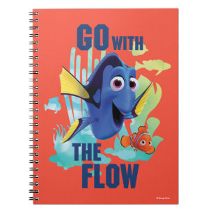Dory & Nemo   Go with the Flow Watercolor Graphic Notebook