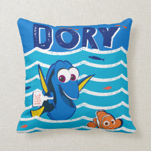 Dory & Nemo Love to Swim Throw Pillow