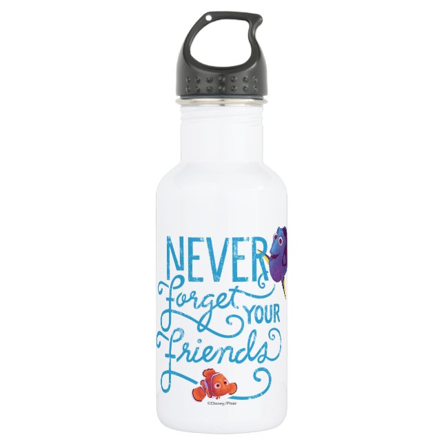Dory & Nemo | Never Forget Your Friends 532 Ml Water Bottle (Front)