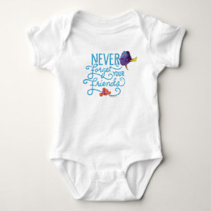 Dory & Nemo   Never Forget Your Friends Baby Bodysuit