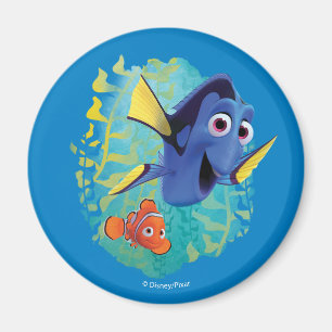 Dory & Nemo Swim With Friends Magnet