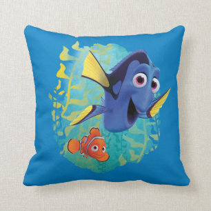 Dory & Nemo Swim With Friends Throw Pillow