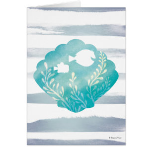 Dory & Nemo   Watercolor Shell Graphic