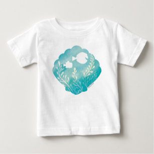 Dory & Nemo   Watercolor Shell Graphic Baby T-Shirt