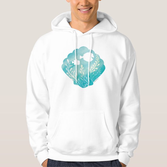 Dory & Nemo | Watercolor Shell Graphic Hoodie (Front)