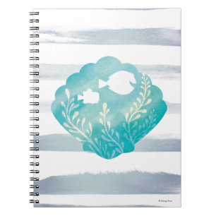 Dory & Nemo   Watercolor Shell Graphic Notebook