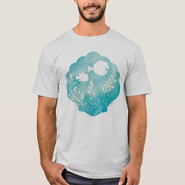 Dory & Nemo | Watercolor Shell Graphic T-Shirt (Front)