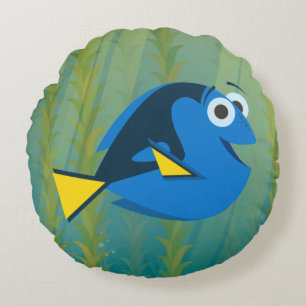 Dory We Swim! Round Pillow