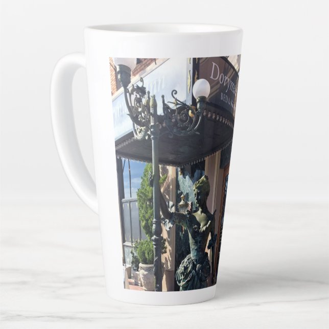 Doryman's Inn, Newport Beach, California Latte Mug (Left Angle)