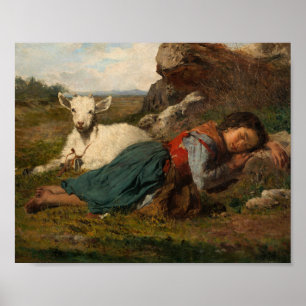 Dos amigos (1866) by Joaquin Agrasot y Juan Poster
