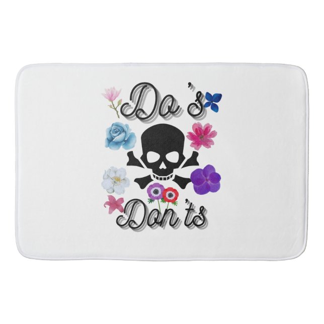 Do's and Don'ts Bath Mat (Front)