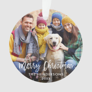 Dos de rouge de photo de Joyeux Noël de manuscrit